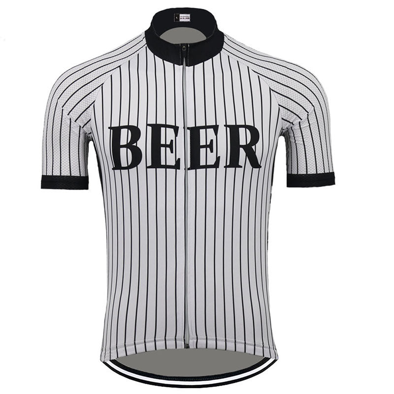 Beer Men Short Sleeve Cycling Jerseys 