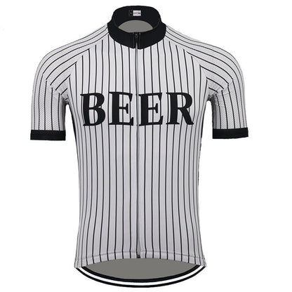 Beer Men Short Sleeve Cycling Jerseys 
