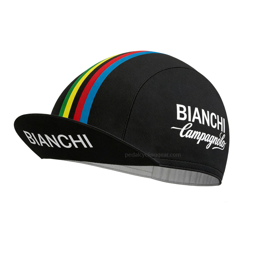 Bianchi Black Cycling Caps