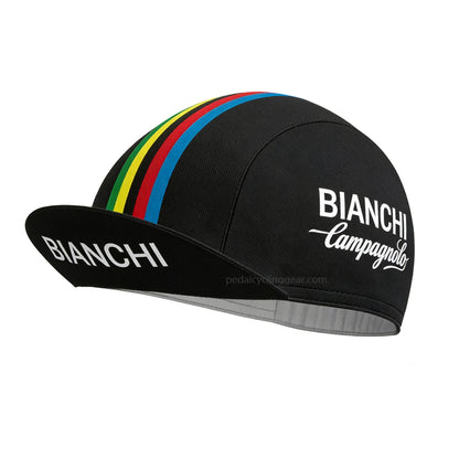 Bianchi Black Cycling Caps