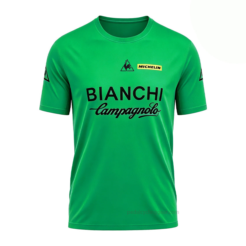 Bianchi Retro Cycling T-Shirt - Green