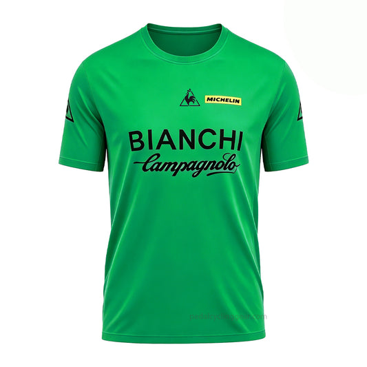 Bianchi Retro Cycling T-Shirt - Green
