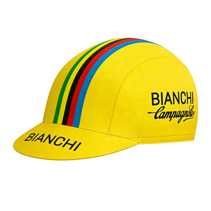 Bianchi Yellow Cycling Caps