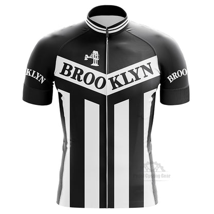 Brooklyn Retro Black Cycling Jersey