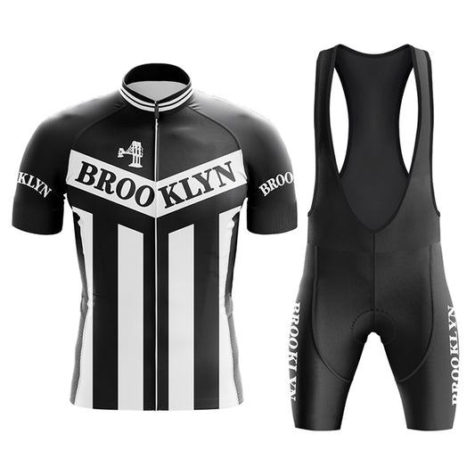 Brooklyn Retro Black Cycling Jersey Set
