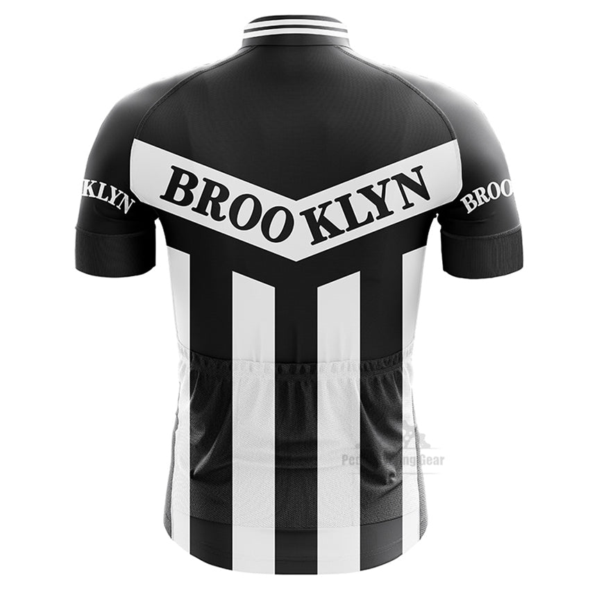 Brooklyn Retro Black Cycling Jerseys