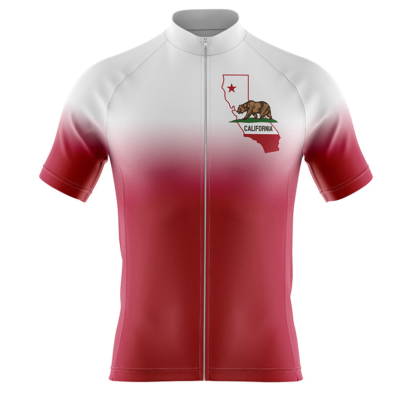California Red Gradient Cycling Jerseys