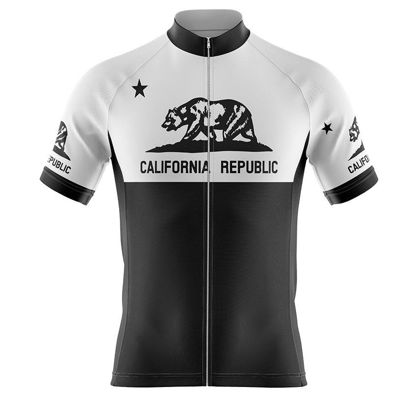 California Repblic Black Cycling Jersey