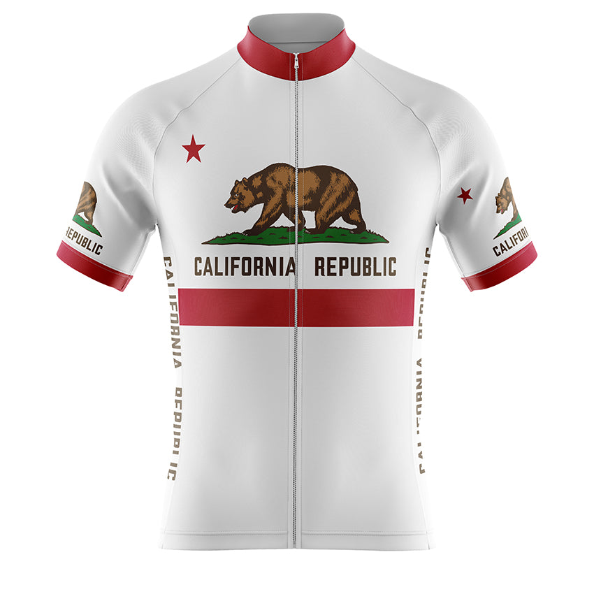 California Repblic White Cycling Jerseys