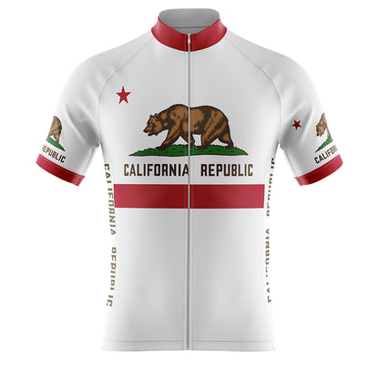 California Repblic White Cycling Jerseys