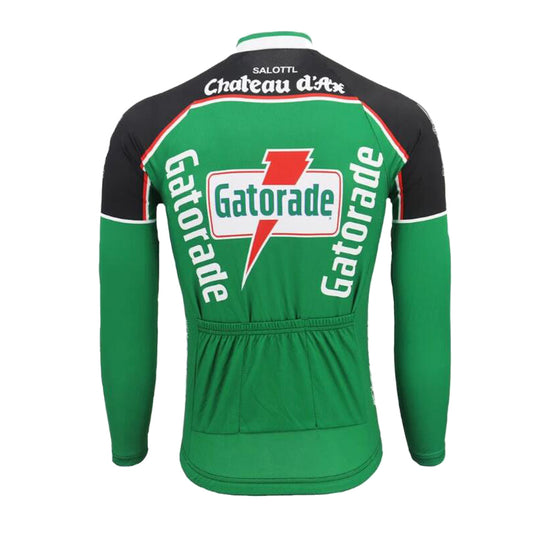 Chateau d'Ax Gatorade Long Sleeve Retro Cycling Jersey