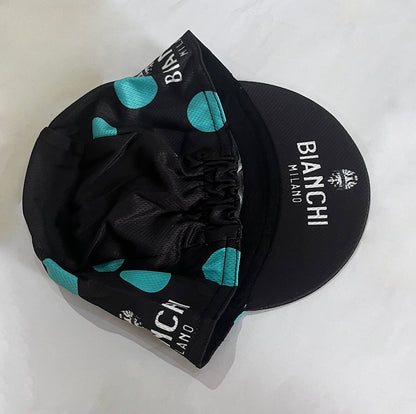 Classic Bianchi Polka Dots Cycling Cap