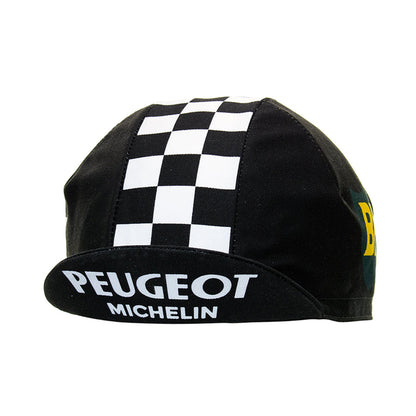 Classic Peugeot Michelin Black Cycling Cap