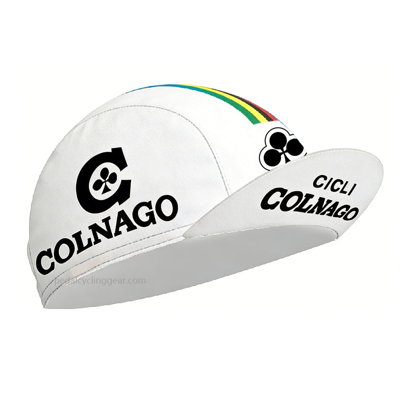 Colnago Retro White Cycling Cap