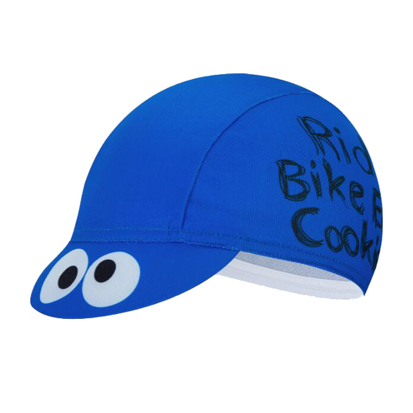 Cartoon Cycling Cap Ride Bike Eat Cookie