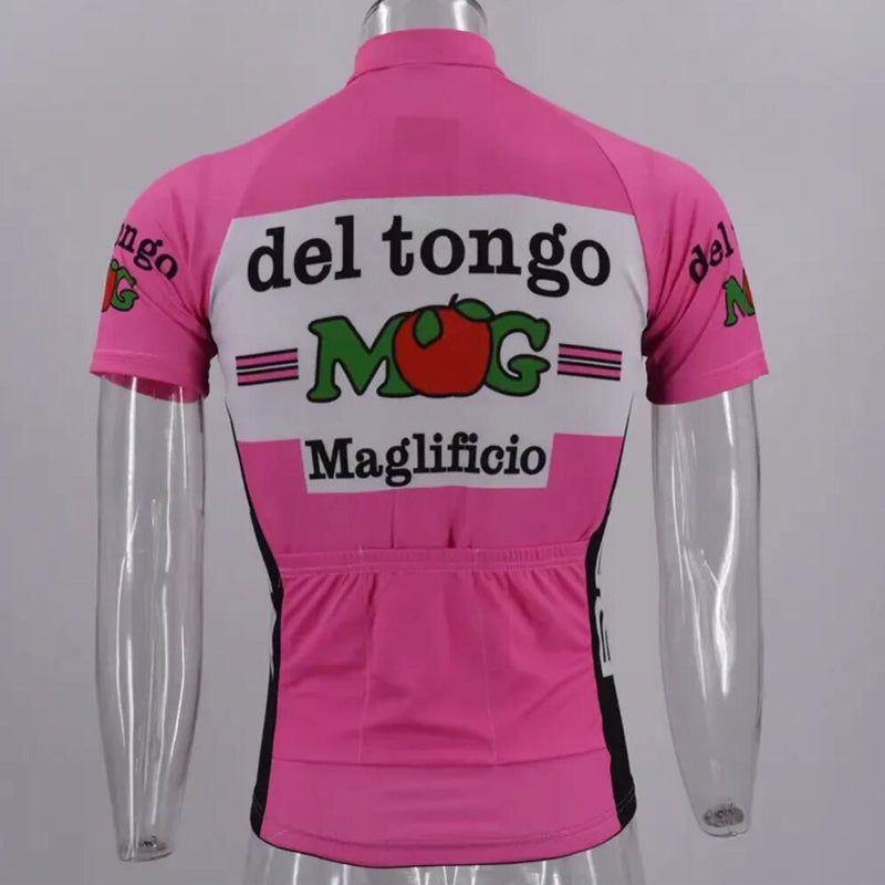 Del Tongo MG Retro Pink Cycling Jersey