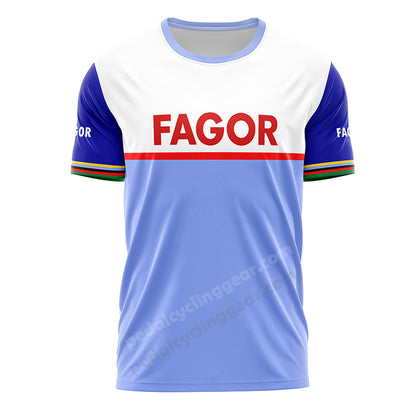 Fagor Blue Retro Cycling T-shirt