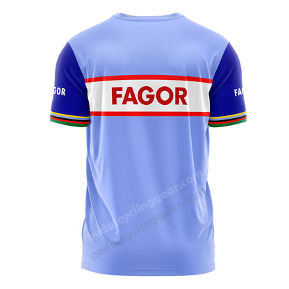Fagor Blue Retro Cycling T-shirt