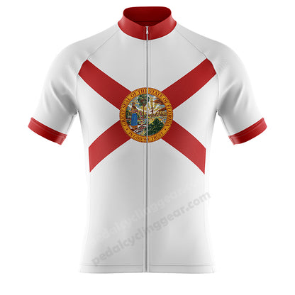 Florida Flag White Cycling Jersey