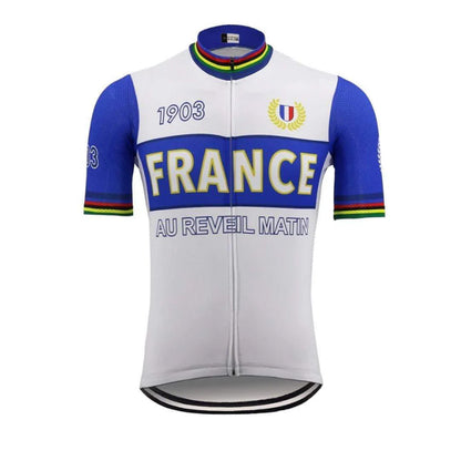 France Team Retro Cycling Jersey