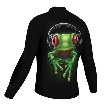 Frog Long Sleeve Black Cycling Jerseys