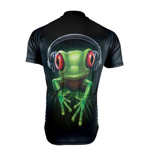 Frog Short Sleeve Black Cycling Jerseys