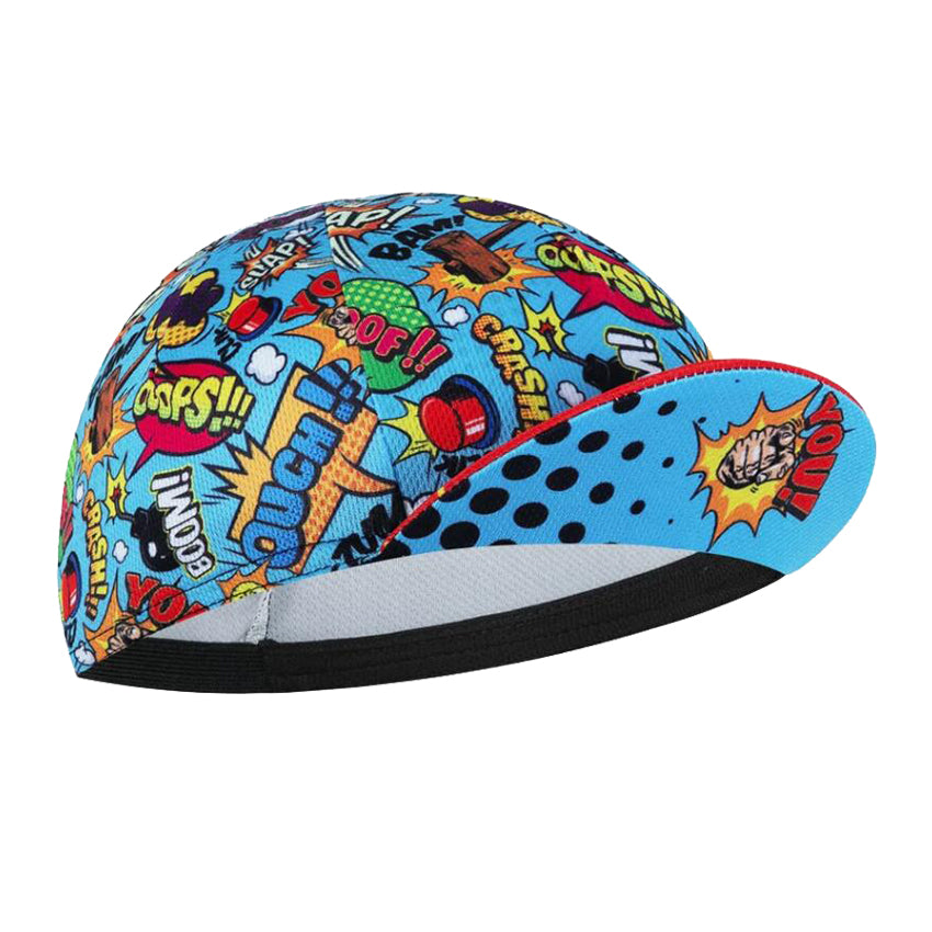 Funny Cycling Cap Crash Boom Ouch