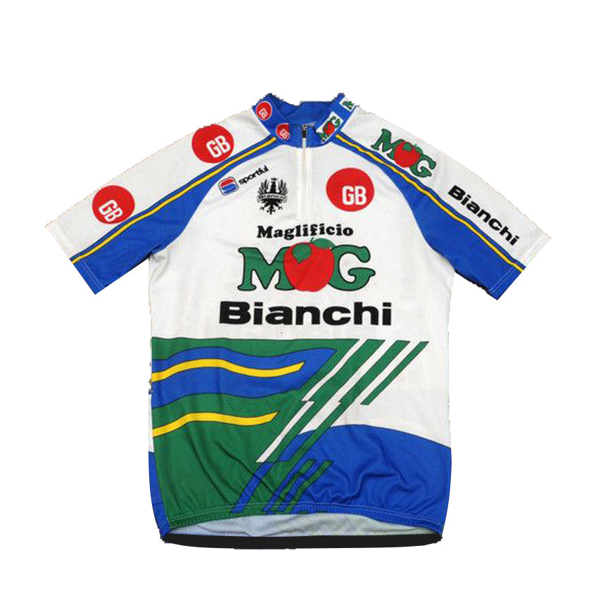 GB MG Maglificio Bianchi cycling jersey