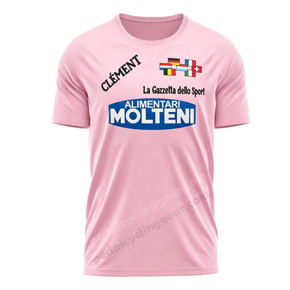 Giro d'Italia Molteni Pink Cycling Shirt 