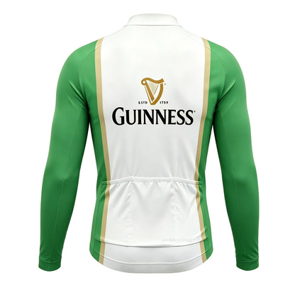 Guinness Estd 1759 Retro Long Sleeve Cycling Jersey Back View