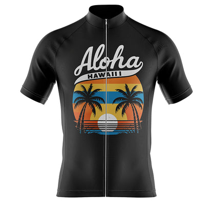 Hawaii Black Short Sleeve Cycling Jersey