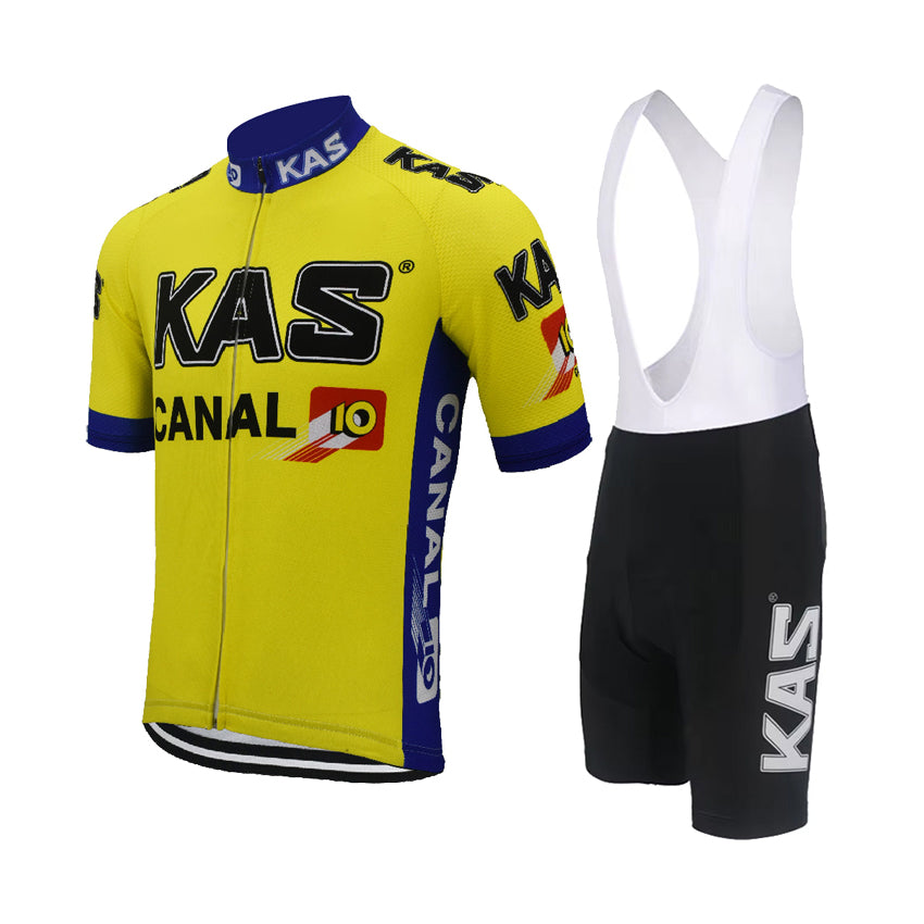 Kas Canal Retro Cycling Jersey Set Sean Kelly