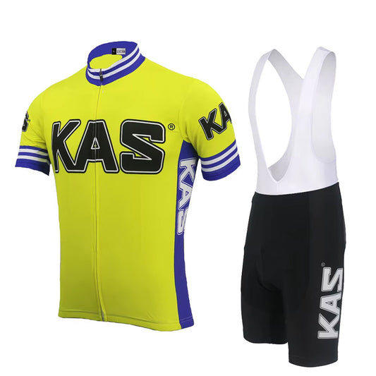 Men's Kas Team Retro Cycling Jersey Set Sean Kelly