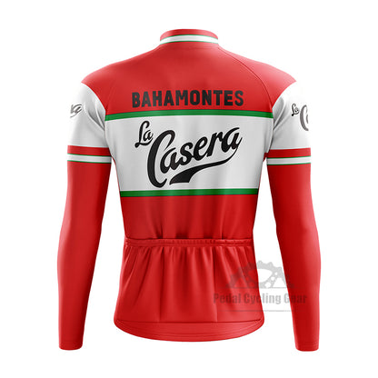 La Casera Bahamontes Long Sleeve Retro Cycling Jersey