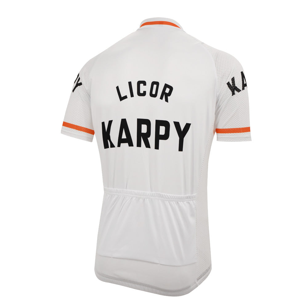 Licor Karpy White Men Short Sleeve Cycling Jersey