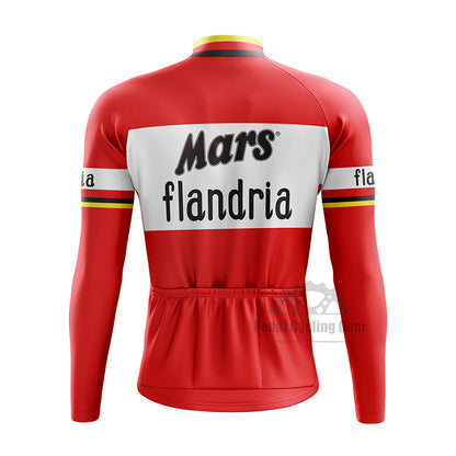 Mars Flandria Long Sleeve Retro Cycling Jersey