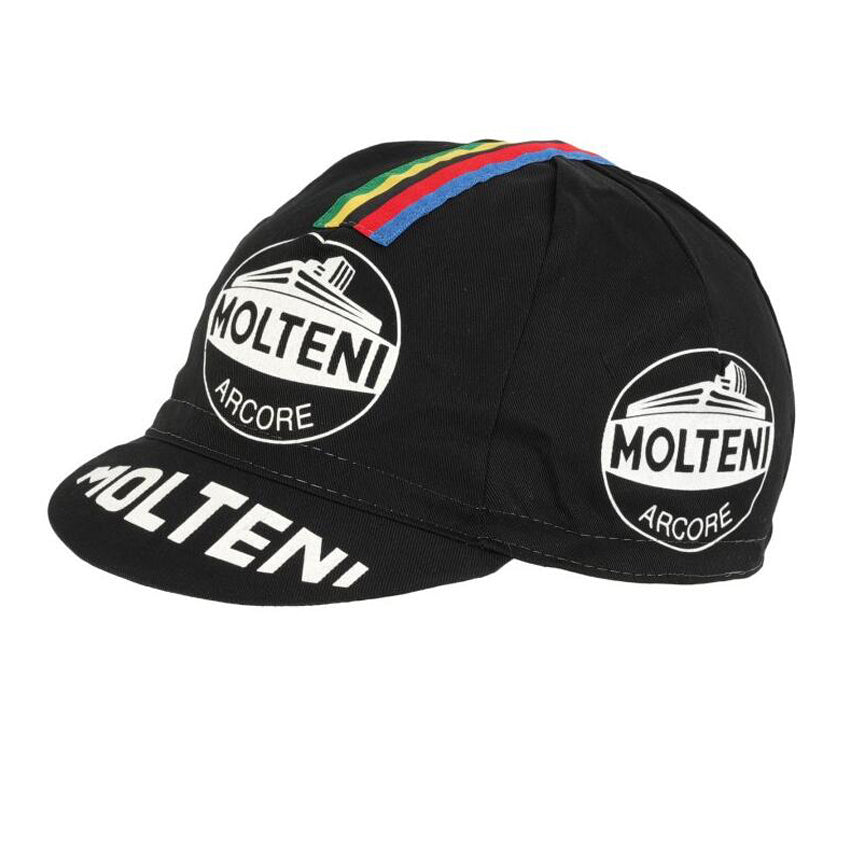 Molteni Black Cycling Cap Eddy Merckx