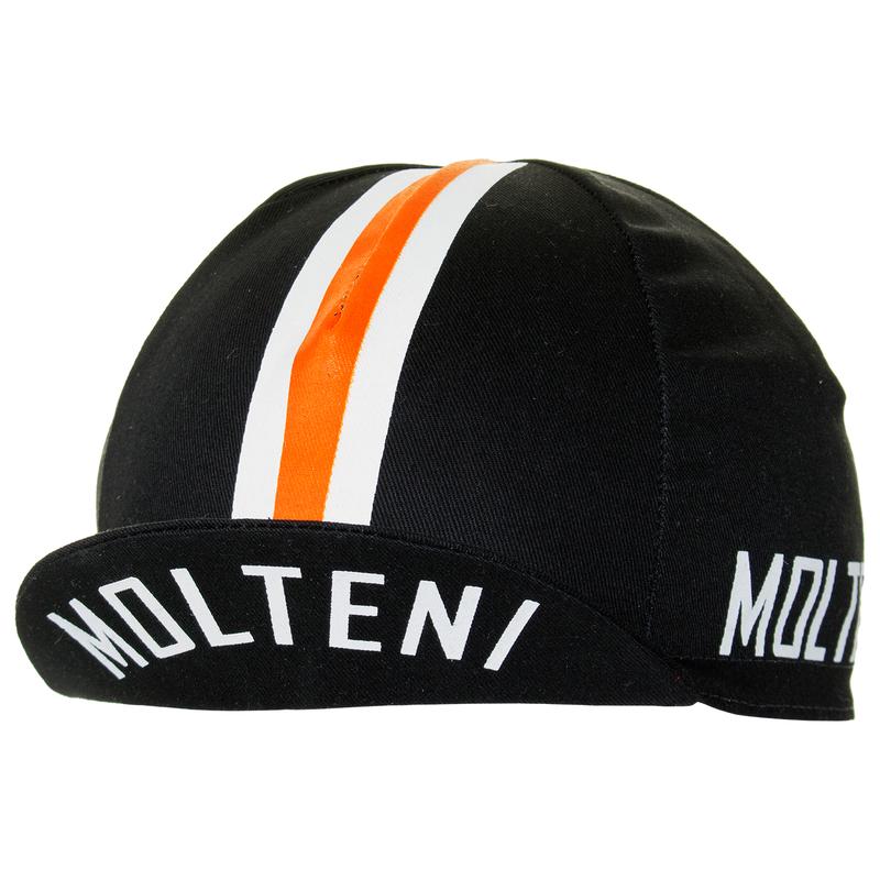 Molteni Team Black Retro Cycling Cap Eddy Merckx