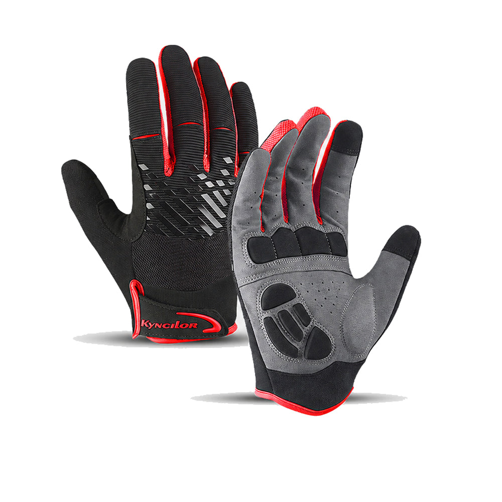 Touchscreen Cycling Gloves in Blue, Black or Red
