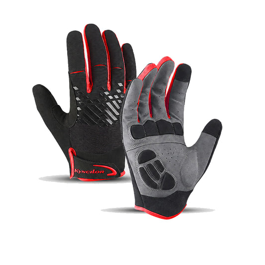 Touchscreen Cycling Gloves in Blue, Black or Red