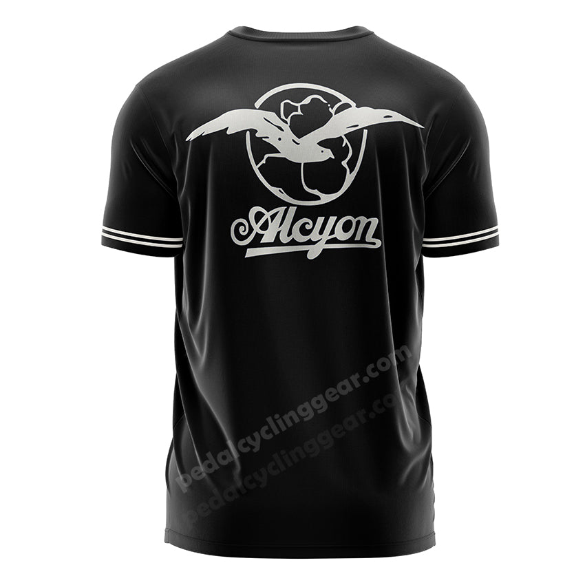 Paris-Roubaix Alcyon Black Cycling T-shirt