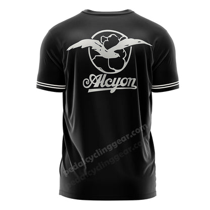 Paris-Roubaix Alcyon Black Cycling T-shirt