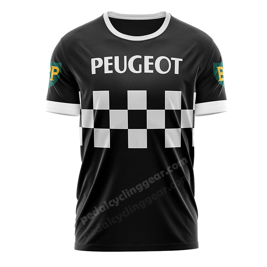 Peugeot Classic Black Cycling T-Shirt