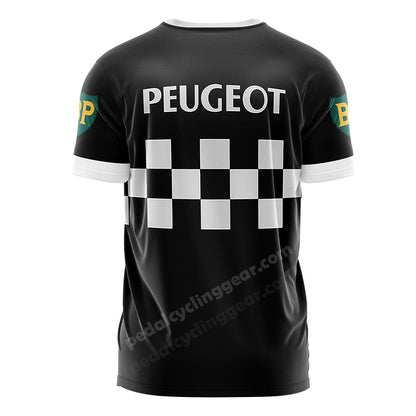 Peugeot Classic Black Cycling T-Shirt