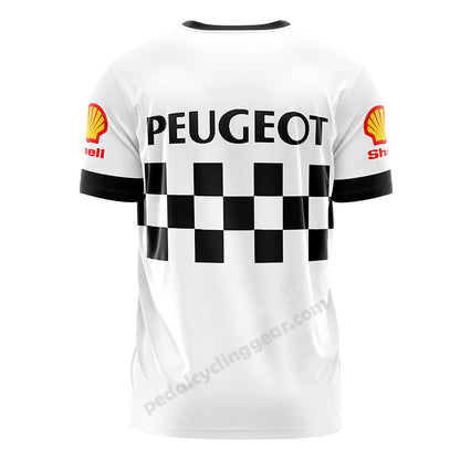 Peugeot Classic Chessboard Cycling T-Shirt