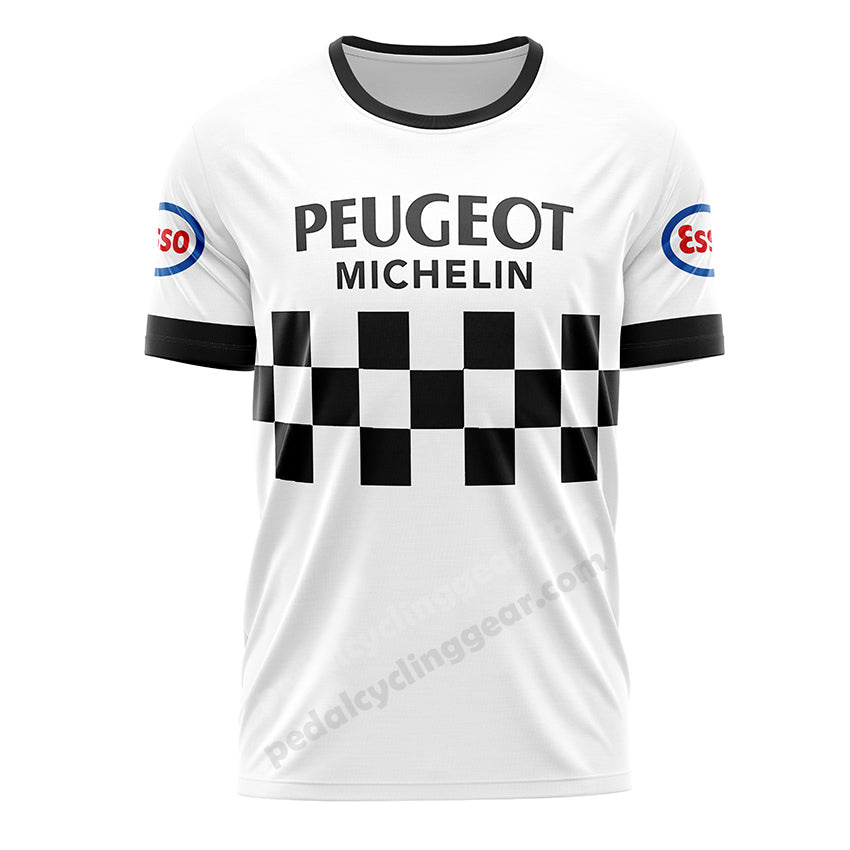 Peugeot Michelin Esso Retro Cycling T-Shirt