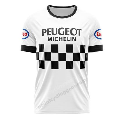 Peugeot Michelin Esso Retro Cycling T-Shirt