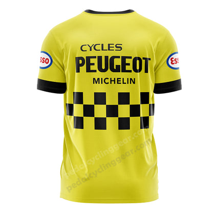 Peugeot Michelin Esso Retro Cycling T-Shirt
