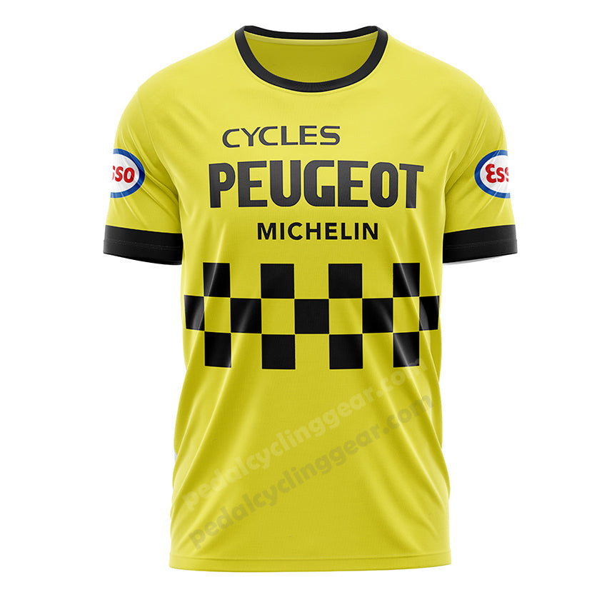Peugeot Michelin Esso Retro Cycling T-Shirt