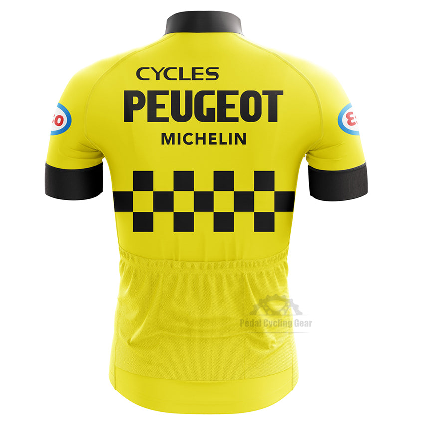 Peugeot Yellow Retro Cycling Jersey